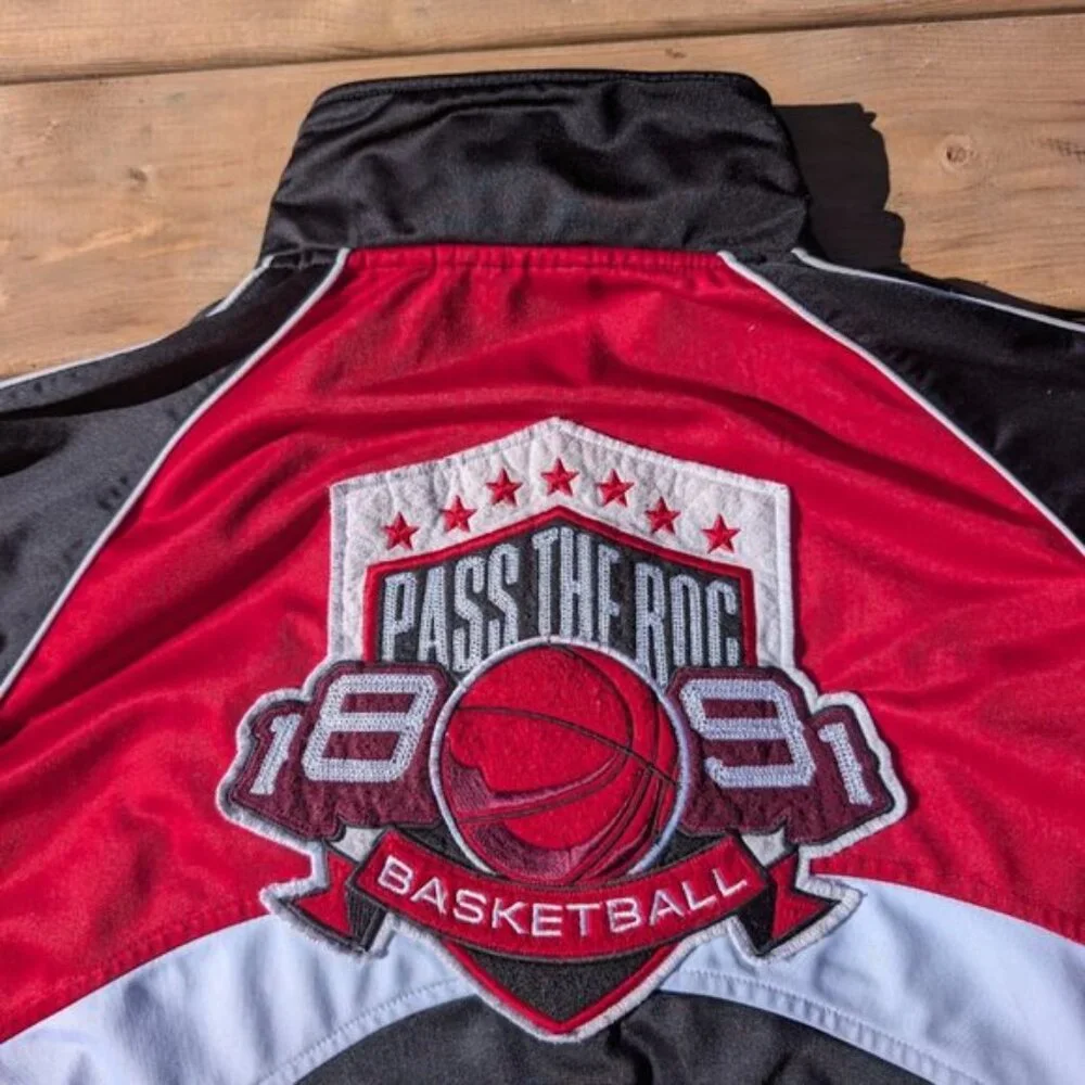 Vintage Pass The Roc 1891 Basketball Jacket Made in Korea Size XXL